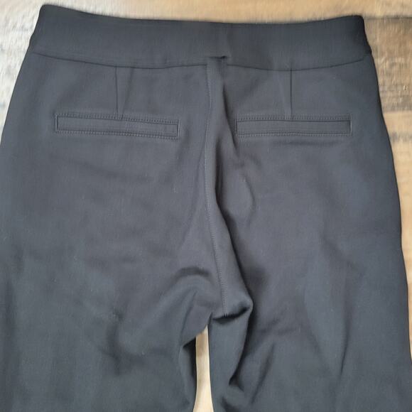 Anthropologie Maeve Zipper Ankle Dress Pants Career Office Black Preppy 0 Petite - Picture 7 of 15